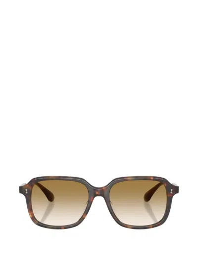 Oliver Peoples Tassin Square-frame Sunglasses In Brown
