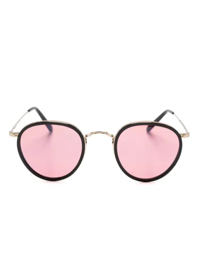 Oliver Peoples Tinted Round-frame Sunglasses In Black