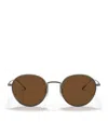 Oliver Peoples Ov1306st Altair Round-frame Metal Sunglasses In Grey