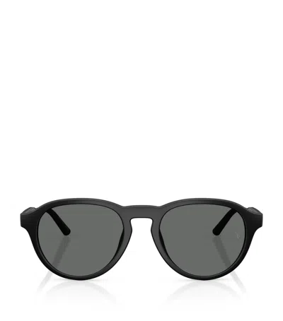 Oliver Peoples Titanium Ov5557su Sunglasses In Black