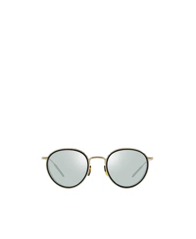 Oliver Peoples Tk-8 Round-frame Sunglasses In Green