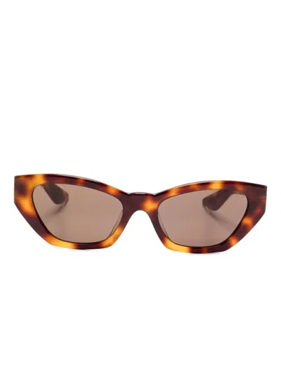 Oliver Peoples Tortoiseshell Cat-eye Sunglasses In Brown