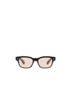 Oliver Peoples Tortoiseshell-effect Rectangle-frame Glasses In Black