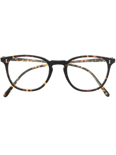 Oliver Peoples Tortoiseshell-frame Glasses In Brown