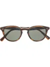 Oliver Peoples Tortoiseshell-frame Sunglasses In Brown