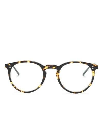 Oliver Peoples Tortoiseshell Round-frame Glasses In Multi