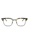 Oliver Peoples Tortoiseshell Square-frame Glasses In Brown