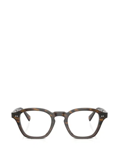 Oliver Peoples Tortoiseshell-effect Rectangle-frame Glasses In Brown