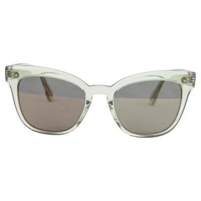 Pre-owned Oliver Peoples Transparent Mint Green Oversized Cat-eye Sunglasses Ov5372su