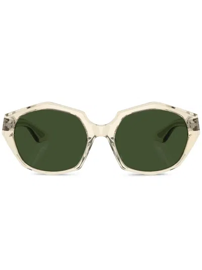Oliver Peoples Transparent Oversize-frame Sunglasses In 109471 Buff