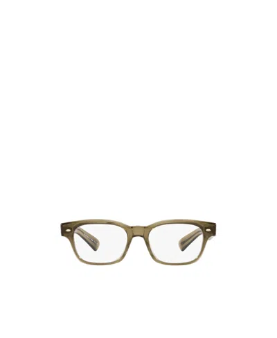 Oliver Peoples Transparent Rectangle-frame Glasses In Neutral
