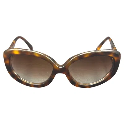 Pre-owned Oliver Peoples Twenty Years Paramount Limited Edition Brown Oval Sunglasses