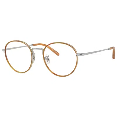 Oliver Peoples Unisex 49mm Silver Amber Opticals In Multi