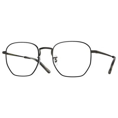 Oliver Peoples Unisex 51mm Pewter Black Opticals In White
