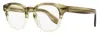 Oliver Peoples Unisex Cary Grant Eyeglasses Ov5413u 1647 Military Vsb 48mm In Multi