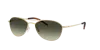 Oliver Peoples Womens Gold Ov1358s Aero Ii Pilot-frame Steel Sunglasses In G-15 Gradient
