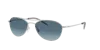 Oliver Peoples Womens Ov1358s Aero Ii Pilot-frame Steel Sunglasses Silver In Marine Gradient