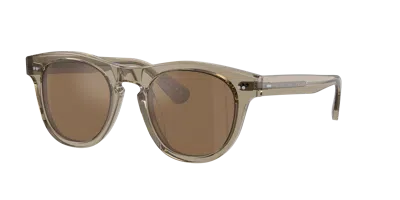 Oliver Peoples Unisex Sunglass Ov5509su Rorke In Cognac Mirror