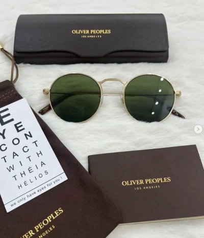 Pre-owned Oliver Peoples Weslie Polarized Sun 49-20-145 Mm In Dk Azure Ov1282st Msrp$691 In G-15