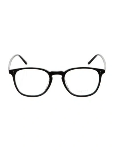Pre-owned Oliver Peoples Wayfarer Eyeglasses In Black