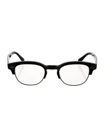 Pre-owned Oliver Peoples Wayfarer Eyeglasses In Brown