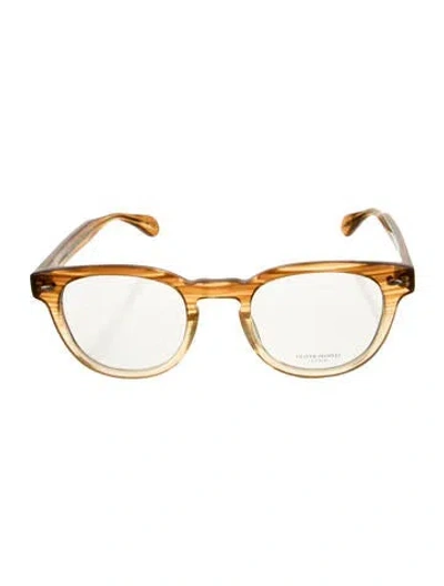 Pre-owned Oliver Peoples Wayfarer Eyeglasses In Neutral