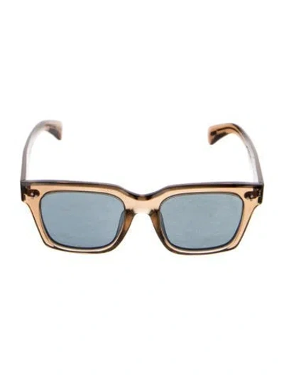 Pre-owned Oliver Peoples Wayfarer Gradient Sunglasses In Brown