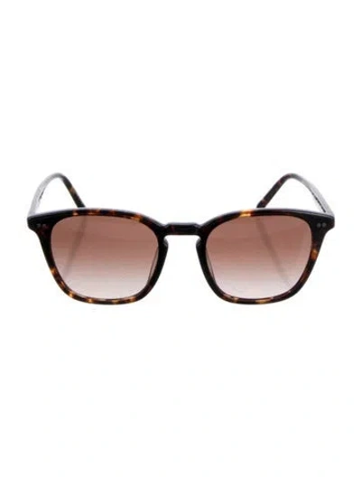 Pre-owned Oliver Peoples Wayfarer Gradient Sunglasses In Brown