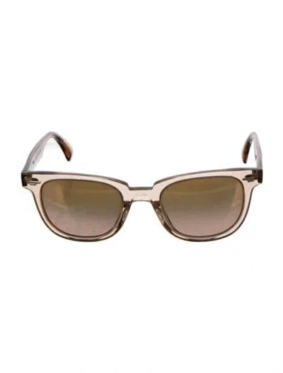 Pre-owned Oliver Peoples Wayfarer Gradient Sunglasses In Neutral