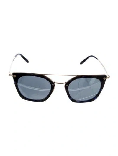 Pre-owned Oliver Peoples Wayfarer Tinted Sunglasses In Black