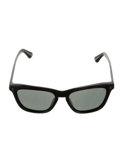Pre-owned Oliver Peoples Wayfarer Tinted Sunglasses In Black