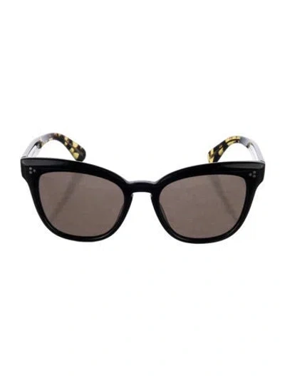 Pre-owned Oliver Peoples Wayfarer Tinted Sunglasses In Black