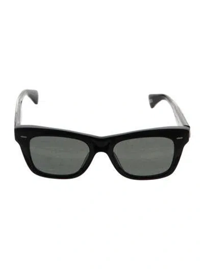 Pre-owned Oliver Peoples Wayfarer Tinted Sunglasses In Black