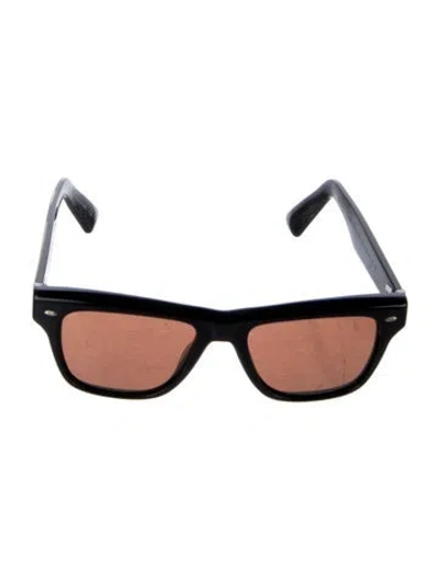 Pre-owned Oliver Peoples Wayfarer Tinted Sunglasses In Black