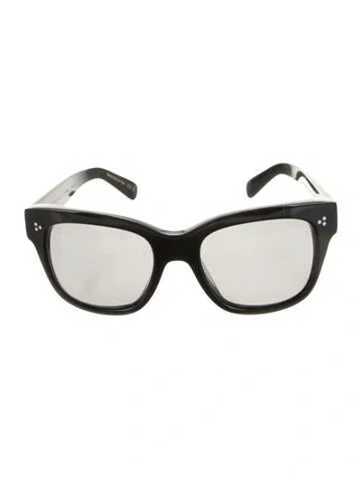 Pre-owned Oliver Peoples Wayfarer Tinted Sunglasses In Black