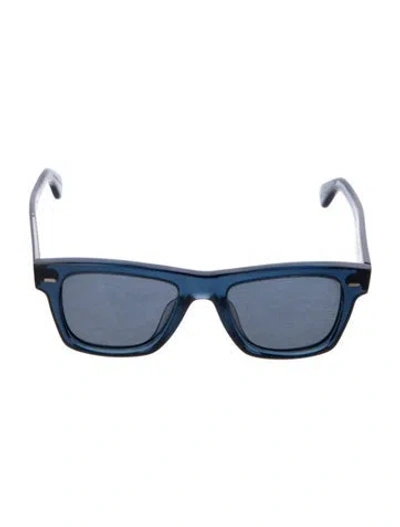 Pre-owned Oliver Peoples Wayfarer Tinted Sunglasses In Blue