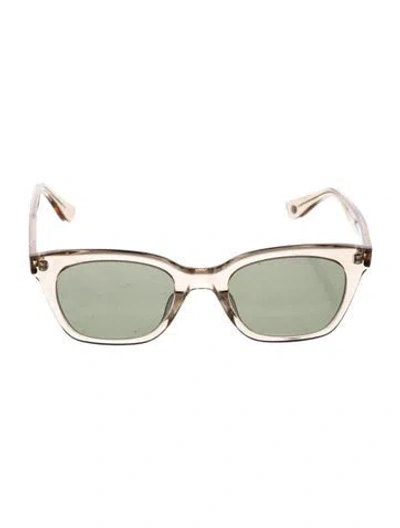 Pre-owned Oliver Peoples Wayfarer Tinted Sunglasses In Neutrals
