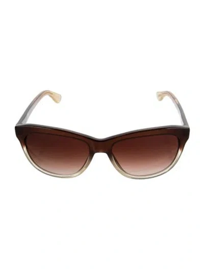 Pre-owned Oliver Peoples Wayfarer Tinted Sunglasses In Purple