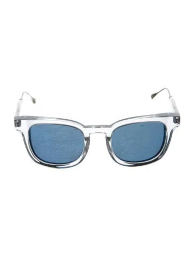 Pre-owned Oliver Peoples Wayfarer Tinted Sunglasses In Transparent