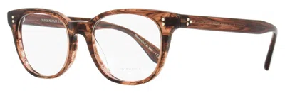 Oliver Peoples Women's Hildie Eyeglasses Ov5457u 1690 Merlot Smoke 50mm In Multi
