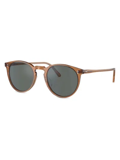 Oliver Peoples Women's O'malley Sun 48mm Round Sunglasses In Brown