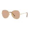 Oliver Peoples Women's Sunglasses Brushed Gold 56mm Sunglasses In Multi