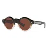 Oliver Peoples Womens Ov5493su Cassavet Round-frame Acetate Sunglasses In Brown