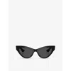 Oliver Peoples X Khaite 54mm Cat Eye Sunglasses In Black