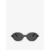 Oliver Peoples X Khaite 2000c Sunglasses In Black