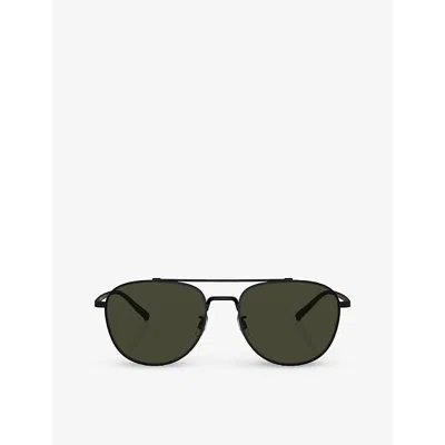 Oliver Peoples Womens Black Ov1335st Rivetti Pilot-frame Titanium Sunglasses