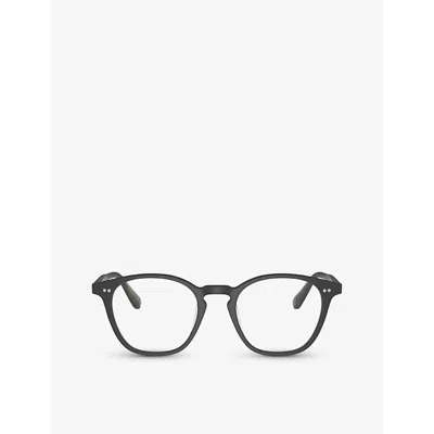 Oliver Peoples Womens Black Ov5533u Ronne Pillow-frame Acetate Optical Glasses