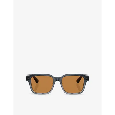 Oliver Peoples Womens  Ov5562su Errisson Pillow-frame Acetate Sunglasses In Blue