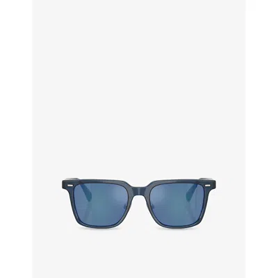 Oliver Peoples Womens Blue Ov5592s Mr Federer Ii Square-frame Acetate Sunglasses