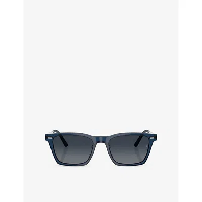 Oliver Peoples Womens Blue Ov5624su R-19 Square-frame Acetate Sunglasses